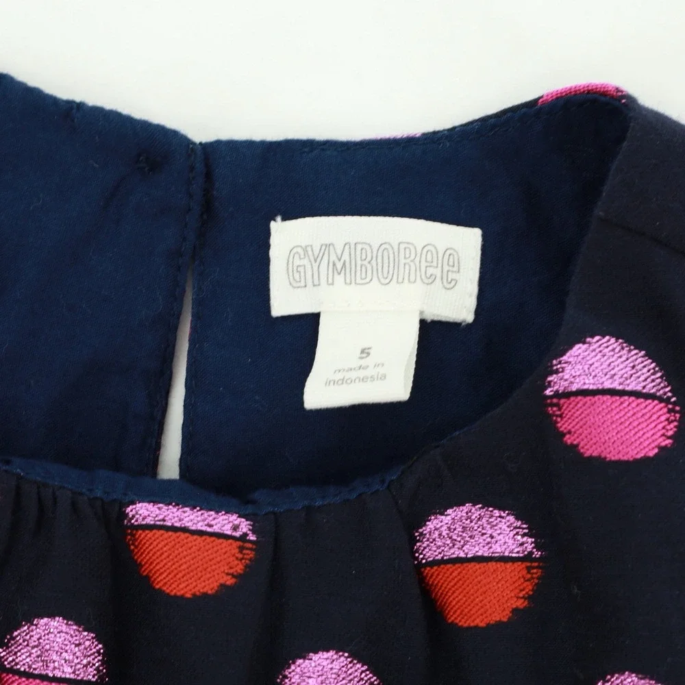 Gymboree Girl's Size 5 Adorable Sleeveless Lined Polka Dot Holiday‎ Dress